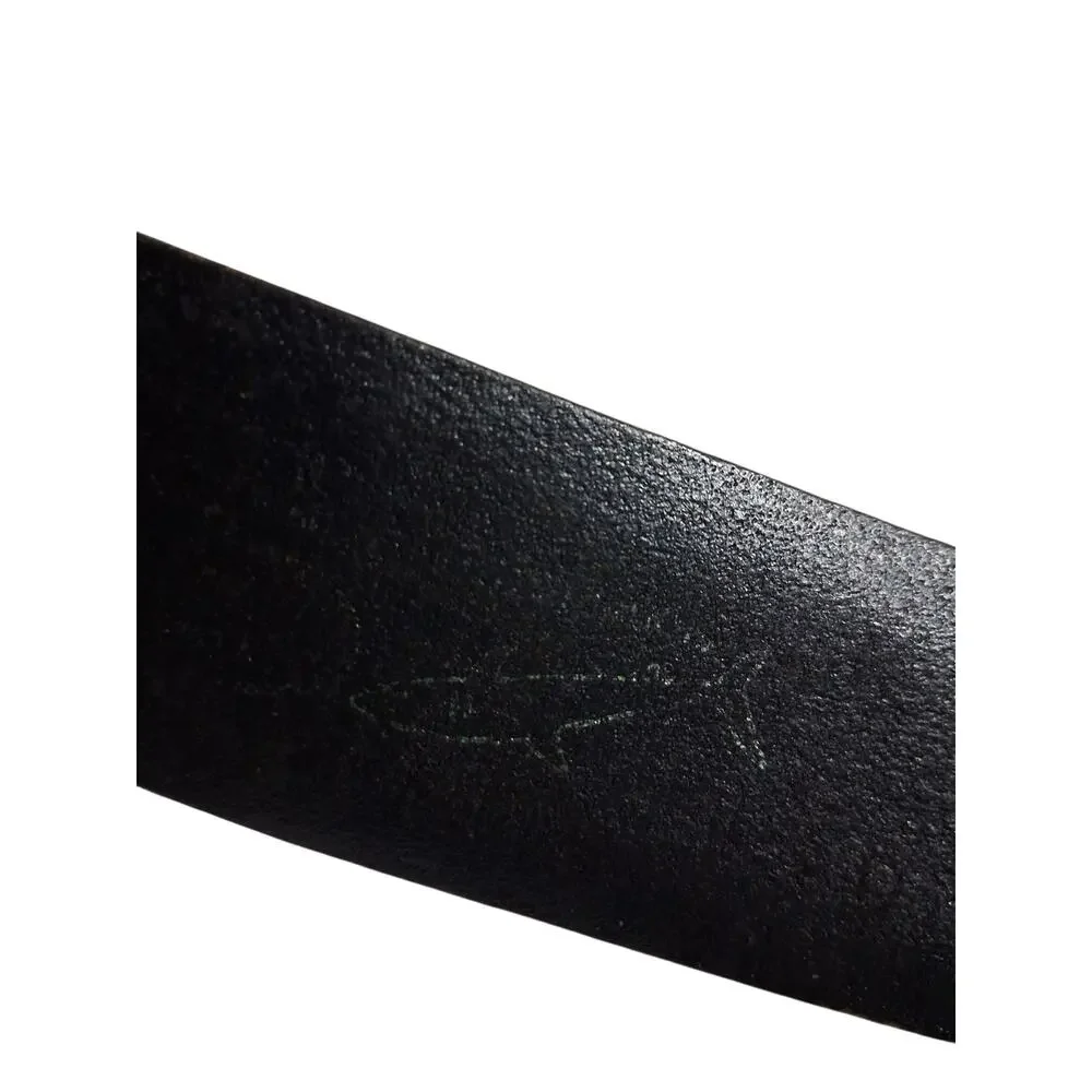 Mens size 36 Shark Belt‎ Casual Professional Teacher Casual Black Leather Luxury